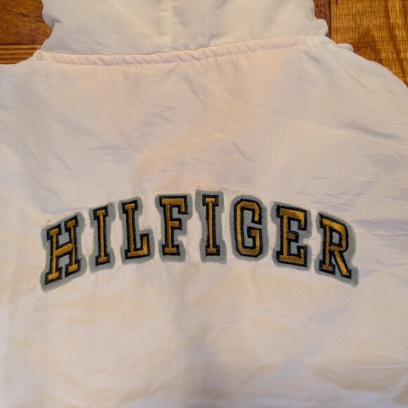 Vintage Tommy Hilfiger Sailing Windbreaker Men's Large Hood Jacket Logo - Picture 7 of 10